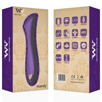 Womanvibe™ - Mandy K Point Silicone Rechargeable Vibrator