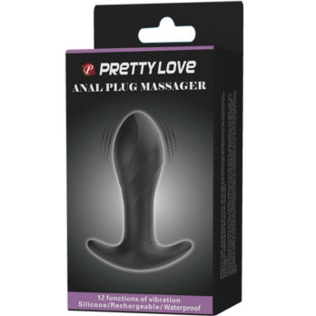 Pretty Love Anal Plug Massager Black