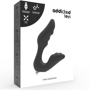 Addicted Toys Prostatic Vibrator Rechargeable Model 6 - Black