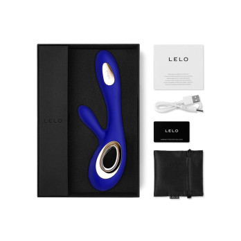 Lelo Soraya Wave Deep Rabbit Vibrator Midnight Blue