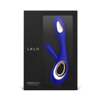 Lelo Soraya Wave Deep Rabbit Vibrator Midnight Blue