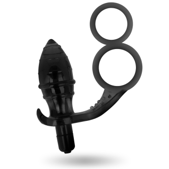 Addicted Toys Anal Plug With Double Black Ring