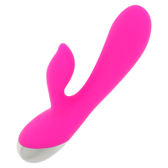 Ohmama Usb Rechargeable Silicone Vibrator 10 Speeds 19 Cm With Rabbit