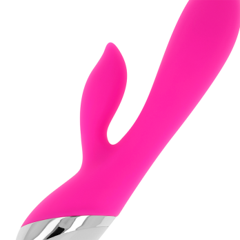 Ohmama Usb Rechargeable Silicone Vibrator 10 Speeds 19 Cm With Rabbit