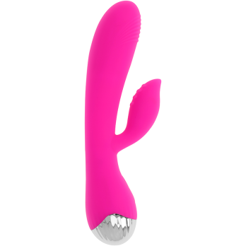 Ohmama Usb Rechargeable Silicone Rabbit Vibrator 10 Speeds 19 Cm