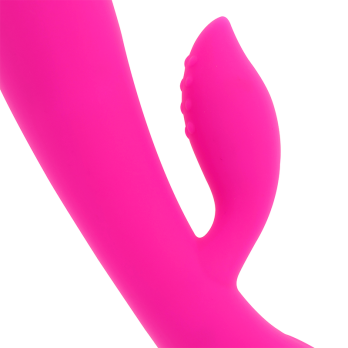 Ohmama Usb Rechargeable Silicone Rabbit Vibrator 10 Speeds 19 Cm