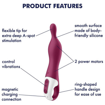 Satisfyer A-Mazing 1 A-Spot Vibrator - Berry