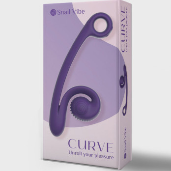 Snail Vibe Curve Vibrator Purple