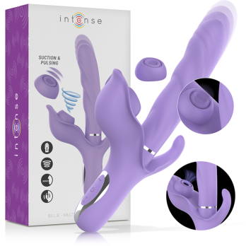 Intense - Billie Multifunction Rechargeable Vibrator Suction  Pulsing Purple