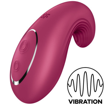 Satisfyer Dipping Delight Lay-On Vibrator - Red