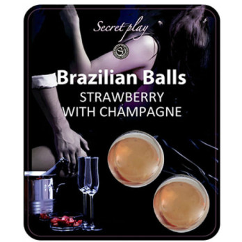 Secretplay  Strawberry And Champagne Brazilian Balls Set