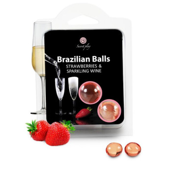 Secretplay  Strawberry And Champagne Brazilian Balls Set