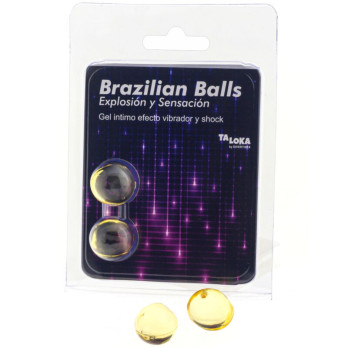 Taloka  2 Brazilian Balls Vibrating  Shock Effect Exciting Gel