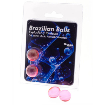 Taloka  2 Brazilian Balls Refresh Vibrating Effect Exciting Gel