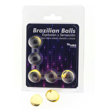 Taloka  5 Brazilian Balls Vibrating  Shock Effect Exciting Gel