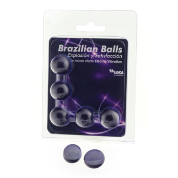 Taloka  5 Brazilian Balls Electric Vibrating Effect Exciting Gel