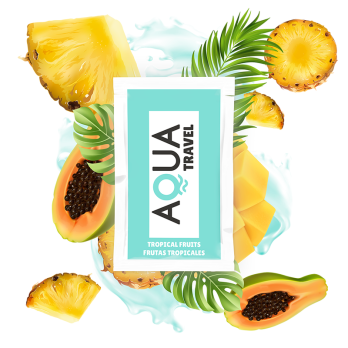 Aqua Travel Tropical Fruits Flavour Waterbased Lubricant   6 Ml