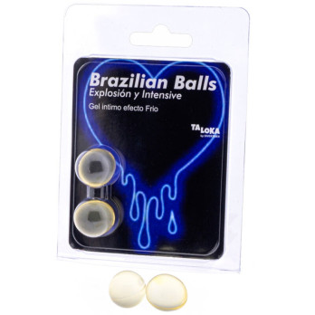 Taloka  2 Brazilian Balls Cold  Vibration Effect Exciting Gel