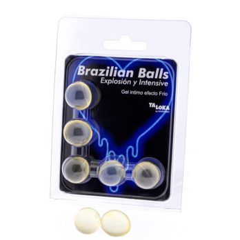 Taloka  5 Brazilian Balls Cold  Vibration Effect Exciting Gel