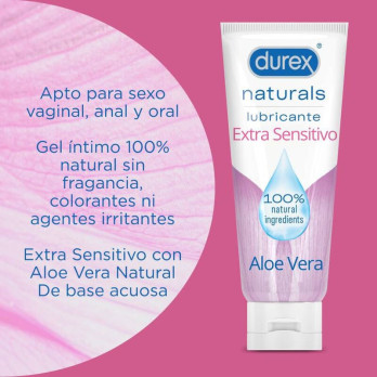 Durex  Naturals Extra Sensitive Lubricant 100 Ml