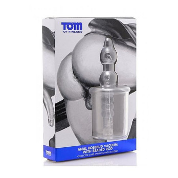 Tom Of Finland  Anal Rosebud Vacuum With Beabed Transparent