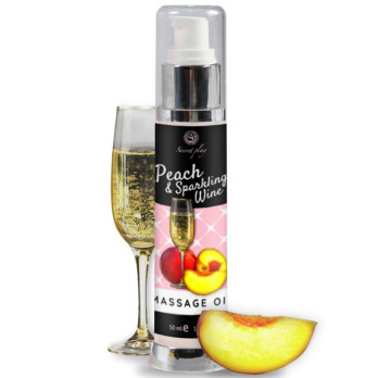 Secretplay Peach  Sparkling Wine Massage Oil 50 Ml