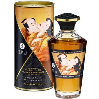 Shunga  Massage Oil With Heat Effect Caramel Flavor 100 Ml