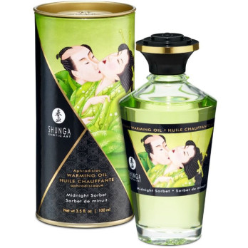 Shunga  Massage Oil With Heat Effect Midnight Sorbt Flavor 100 Ml