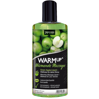 Aquaglide  Warmup Green Apple Massage Oil  150 Ml