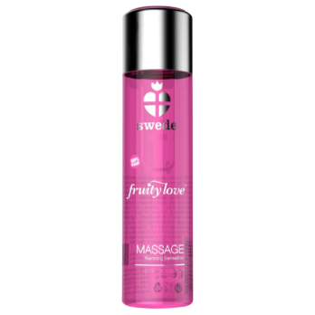 Swede Fruity Love Warming Effect Massage Oil Pink Raspberry And Rhubarb 120 Ml.