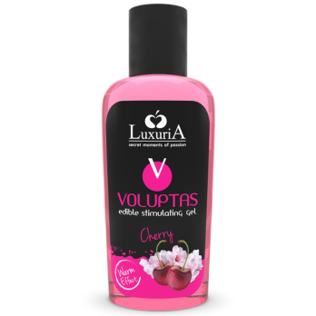 Luxuria Voluptas Edible Massage Gel Warming Effect  Cherry 100 Ml