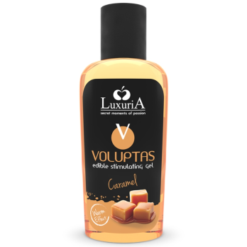 Luxuria Voluptas Edible Massage Gel Warming Effect  Caramel 100 Ml