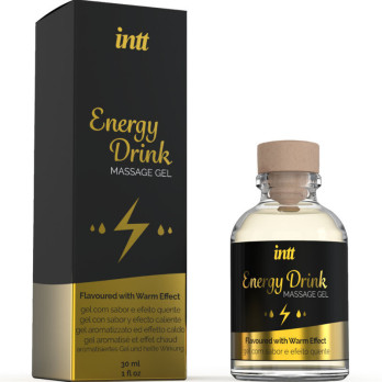 Intt  Massage Gel With Flavored Energy Ca Drink And Heating Effect