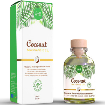 Intt  Vegan Massage Gel With Coconut Flavor And Heating Effect