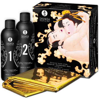 Shunga Erotic Massage Gel Oriental Body Slide Melon Mango