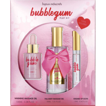 Bijoux Indiscrets  Bubblegum Play Kit With Oil, Gel  Lip Gloss