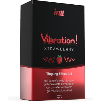 Intt  Powerful Intimate Stimulant Liquid Vibrating Gel Strawberry 15Ml