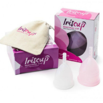 Iriscup  Small Pink Month Cup A + Free Sterilizer Bag