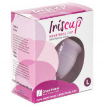 Iriscup  Large Pink Month Cup + Free Sterilizer Bag