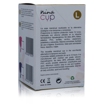 Nina Cup Menstrual Cup Size Pink L