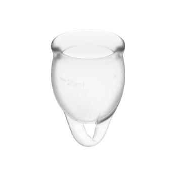 Satisfyer Feel Confident Menstrual Cup Clear  15+20Ml