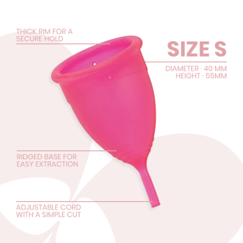 Intimichic™  Menstrual Cup Medical Grade Silicone Size S