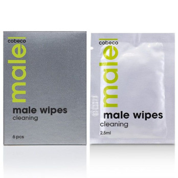 Cobeco Male Wipes Cleaning 6 X 2.5Ml