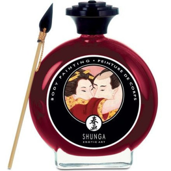 Shunga  Strawberry And Cava Body Painting