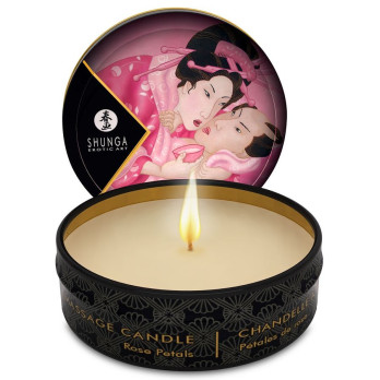 Shunga  Mini Caress By Candelight Roses Massage Candle 30 Ml