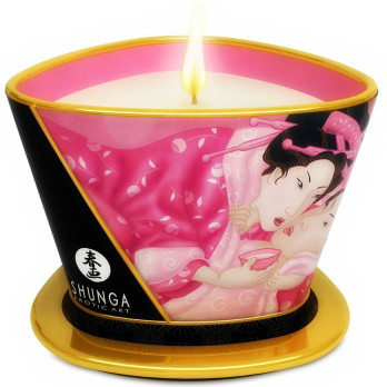 Shunga  Mini Caress By Candelight Aphrodisiac Roses Massage Candle 170 Ml