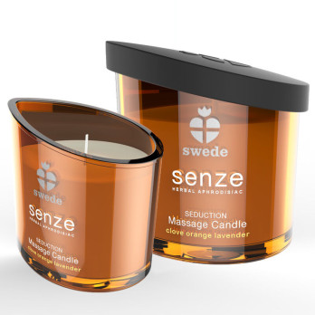 Sweede Senze Seduction Massage Candle  Clove, Orange, Lavender