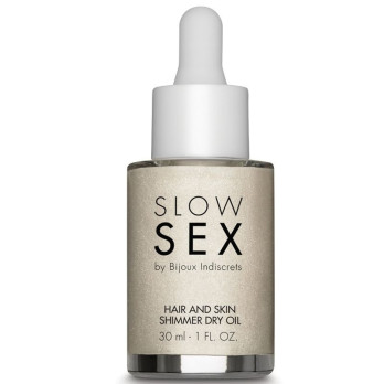 Bijoux Slow Sex Hair And Skin Shimmer Dry Oil 30 Ml