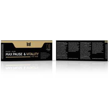 Blackbull By Spartan™  Max Pause  Vitality Retardant For Men 4 C Psulas