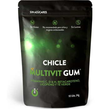 Wug Gum Multivit Vitamin C, H, D, BetaCarotene, Lycopene And Green Tea 10 Units